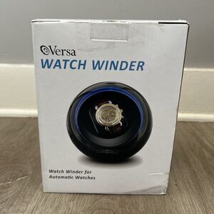 Versa Automatic Single Watch Winder G077 Black Direct Drive Motor NEW SEALED